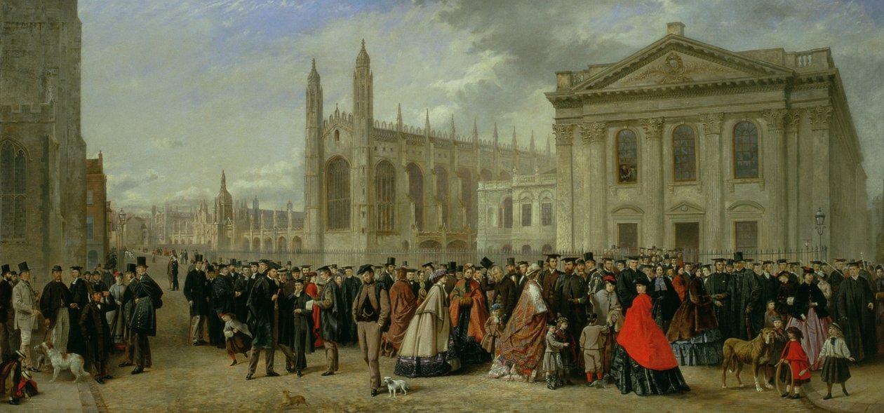Manhã de Grau em Cambridge em 1863 de Robert Farren
