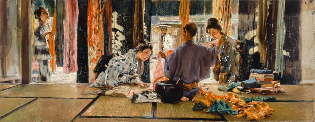 O comerciante de seda, Japão de Robert Frederick Blum
