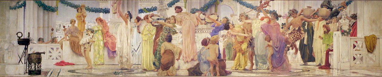 O Festival Vintage (mural) de Robert Frederick Blum