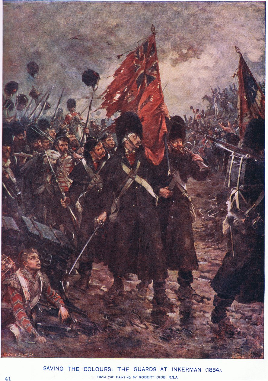 Salvando as cores: Guardas no Inkerman 1854 AD de Robert Gibb