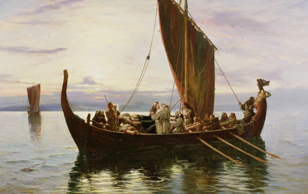 A última viagem do viking, 1882 de Robert Gibb