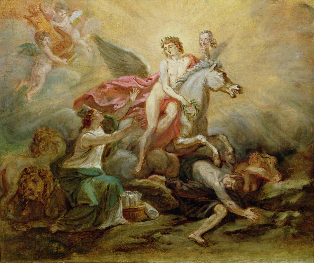 A Apoteose de Voltaire, 1778 de Robert Guillaume Dardel