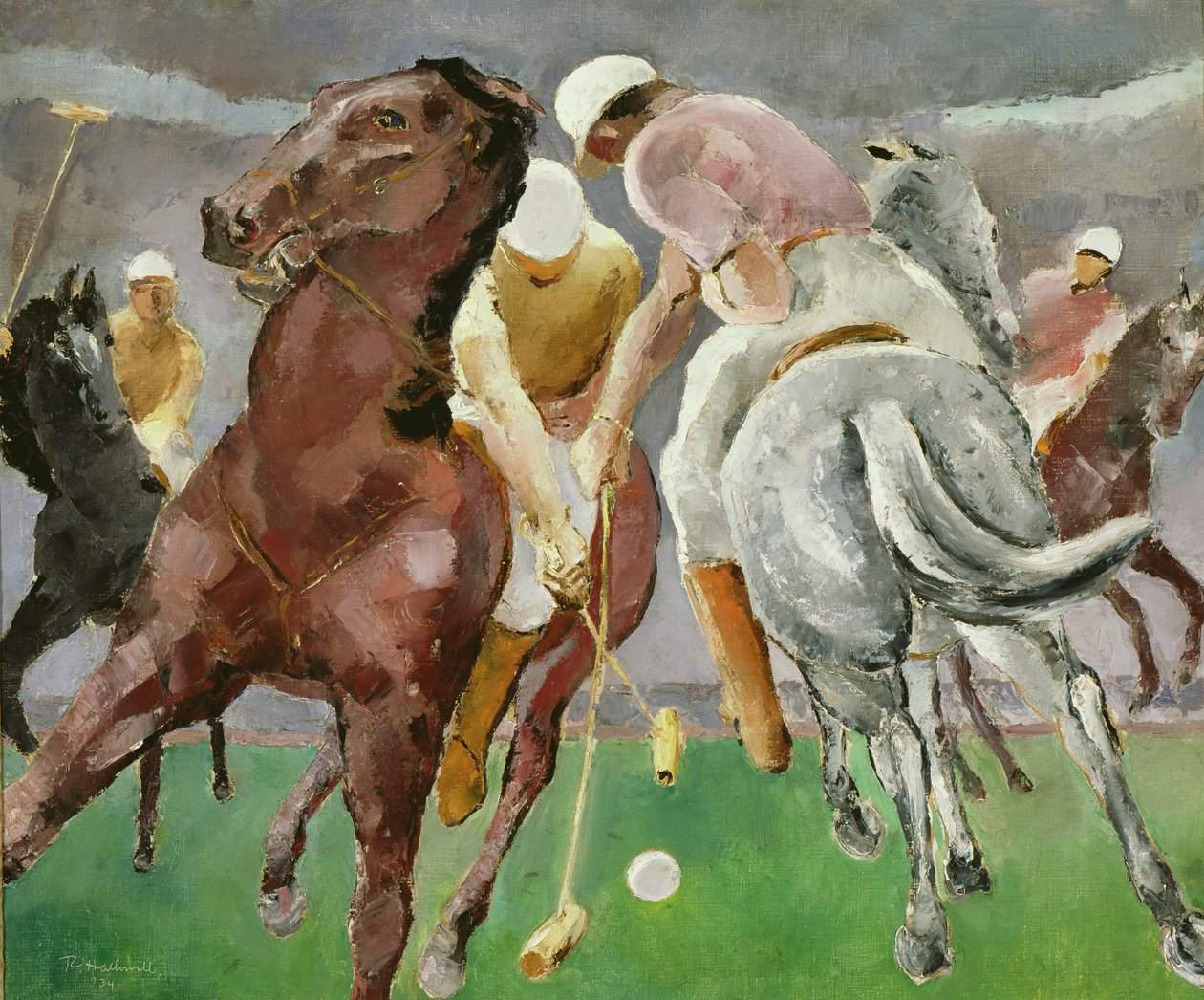 Jogadores de polo, 1934 de Robert Hallowell