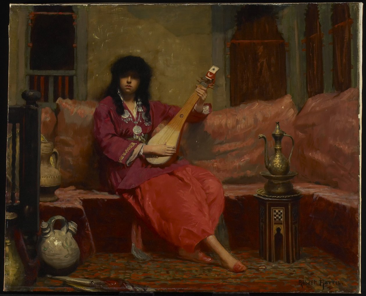 Um interior norte-africano, c.1887 de Robert Harris