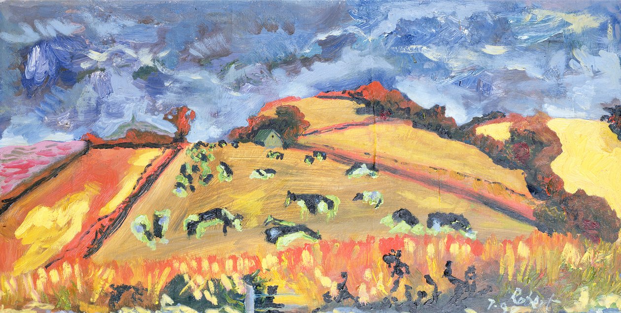 Sol, Campos, Vacas: Somerset, 1998 de Robert Hobhouse