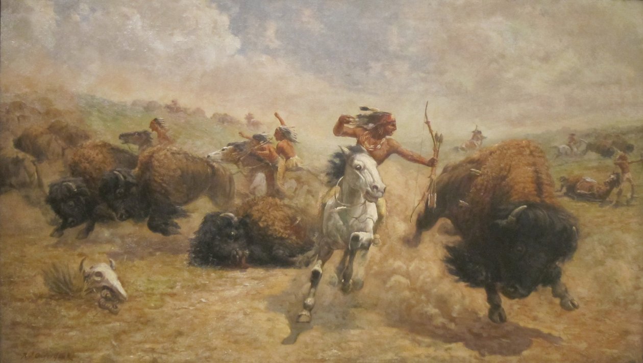 Caça ao Búfalo de Robert Jenkins Onderdonk