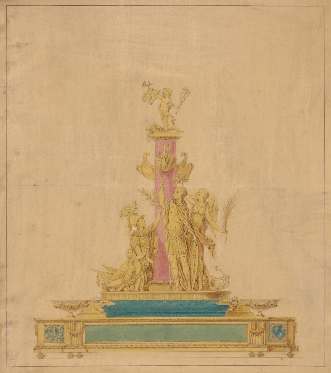 Desenho para um Inkstand de Robert Joseph Auguste