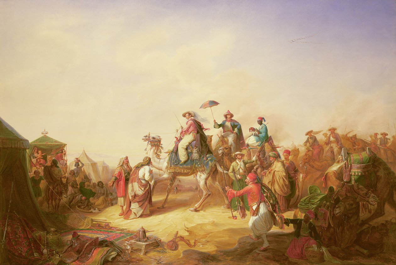 Duque Ernest da excursão de Saxe Cobourg Gotha ao Egito de Robert Kretzchmar