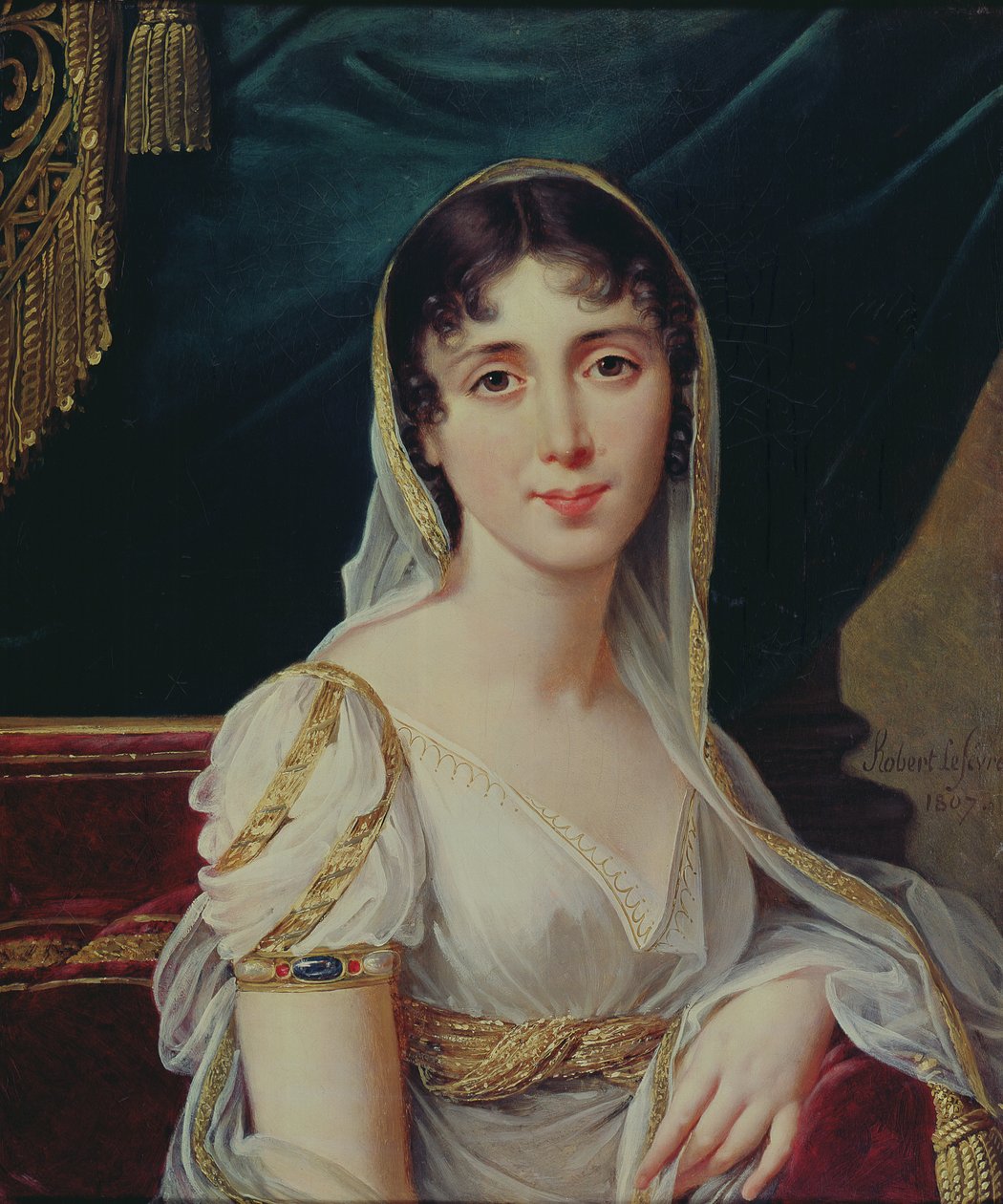 Desiree Clary (1781-1860) Rainha da Suécia, 1807 de Robert Lefevre