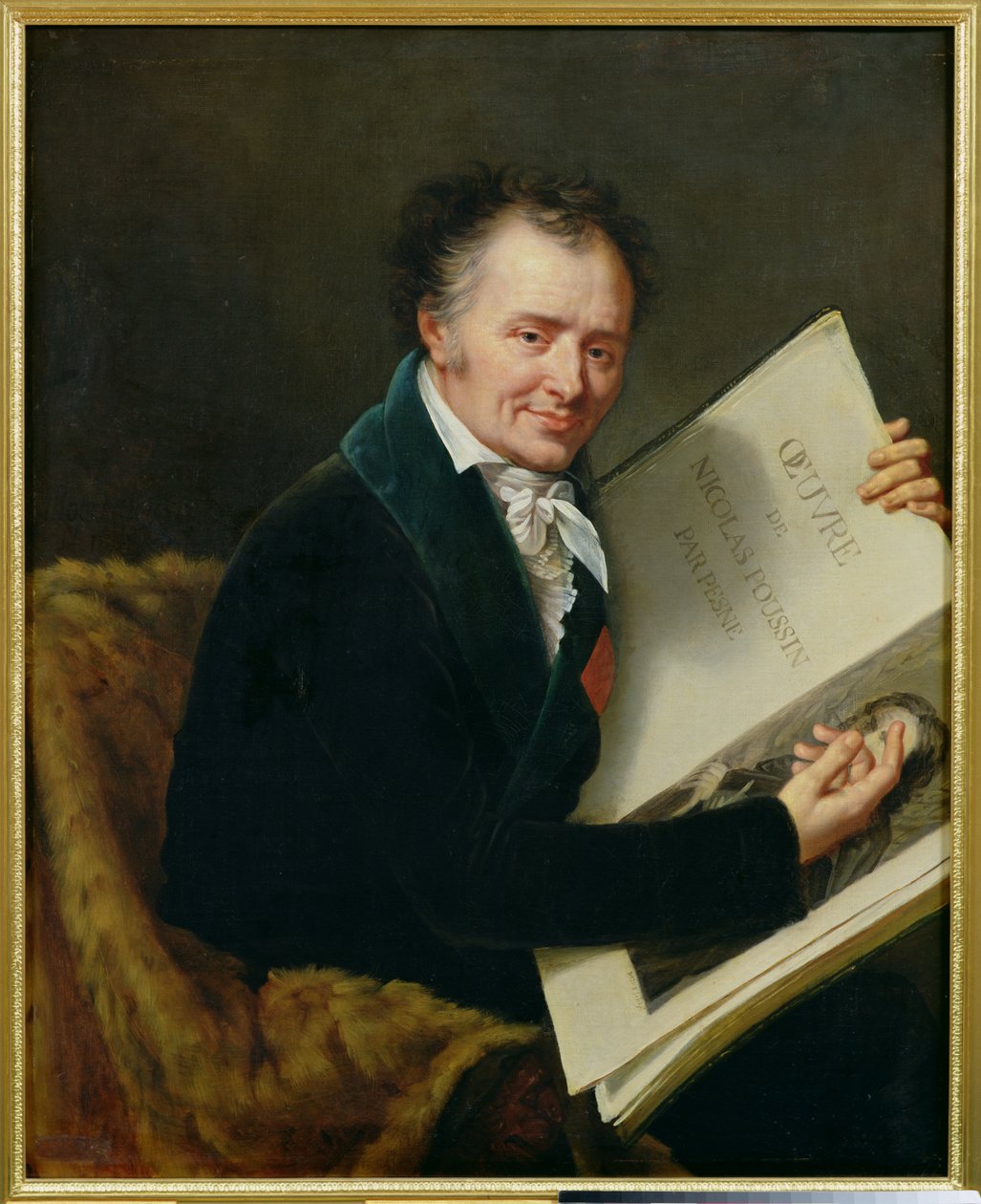 Retrato de Dominique Vivant (1747-1825) Barão Denon, 1808 de Robert Lefevre