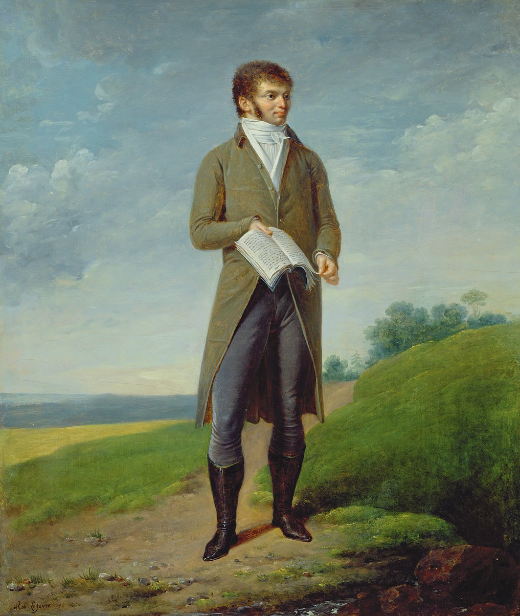 Retrato de um homem de Robert Lefevre