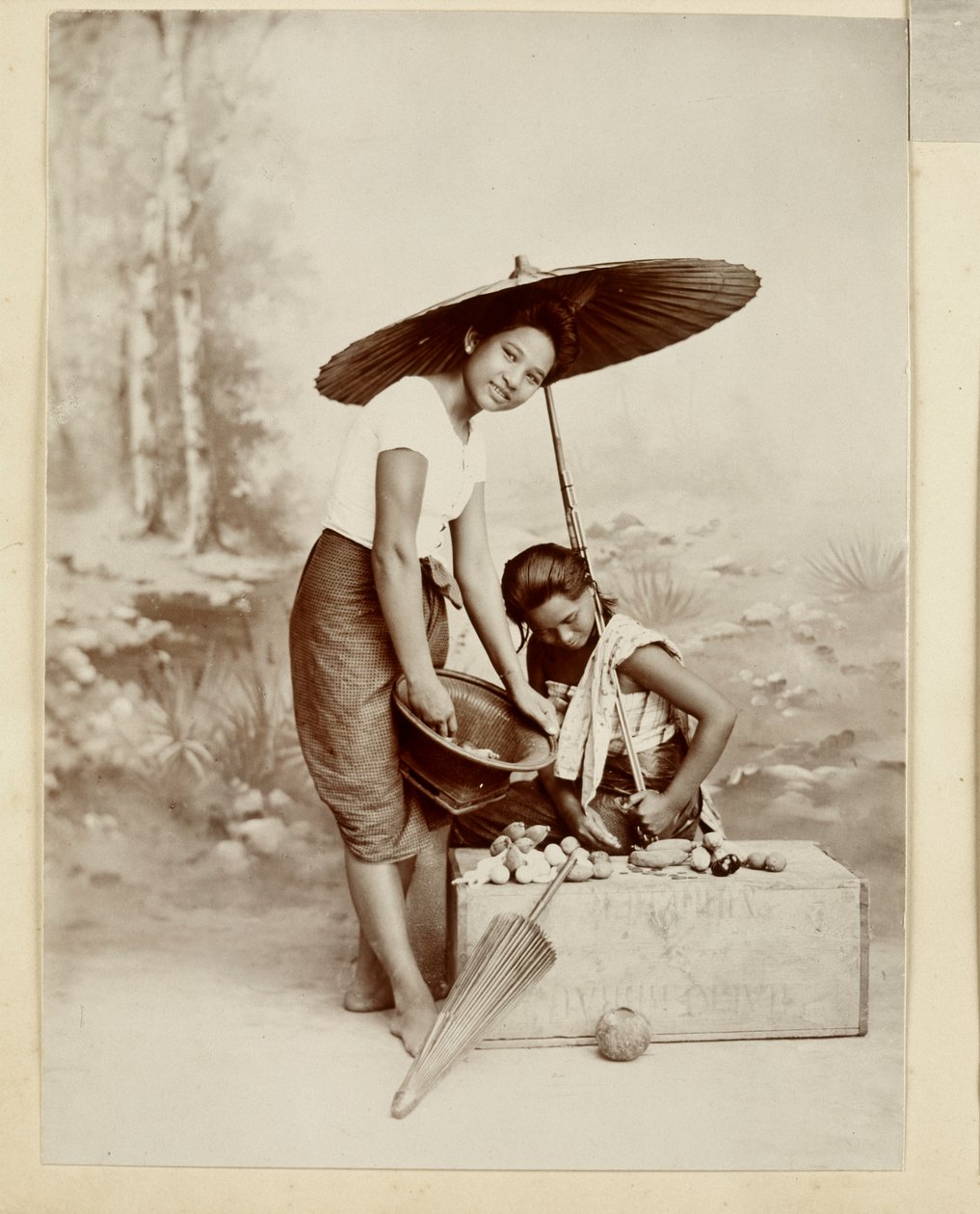 Menina, segurando, parasol, 1890 de Robert Lenz
