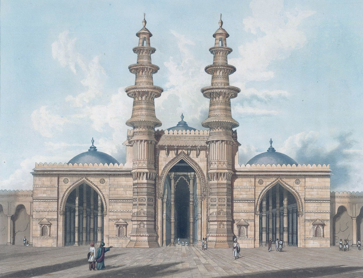 Os minaretes agitando em Ahmedabad de Robert Melville Grindlay
