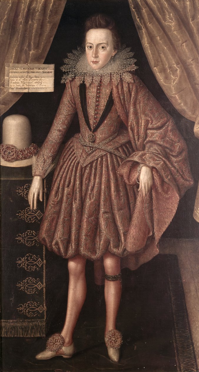 Carlos I como príncipe de Gales, c.1612-13 de Robert Peake