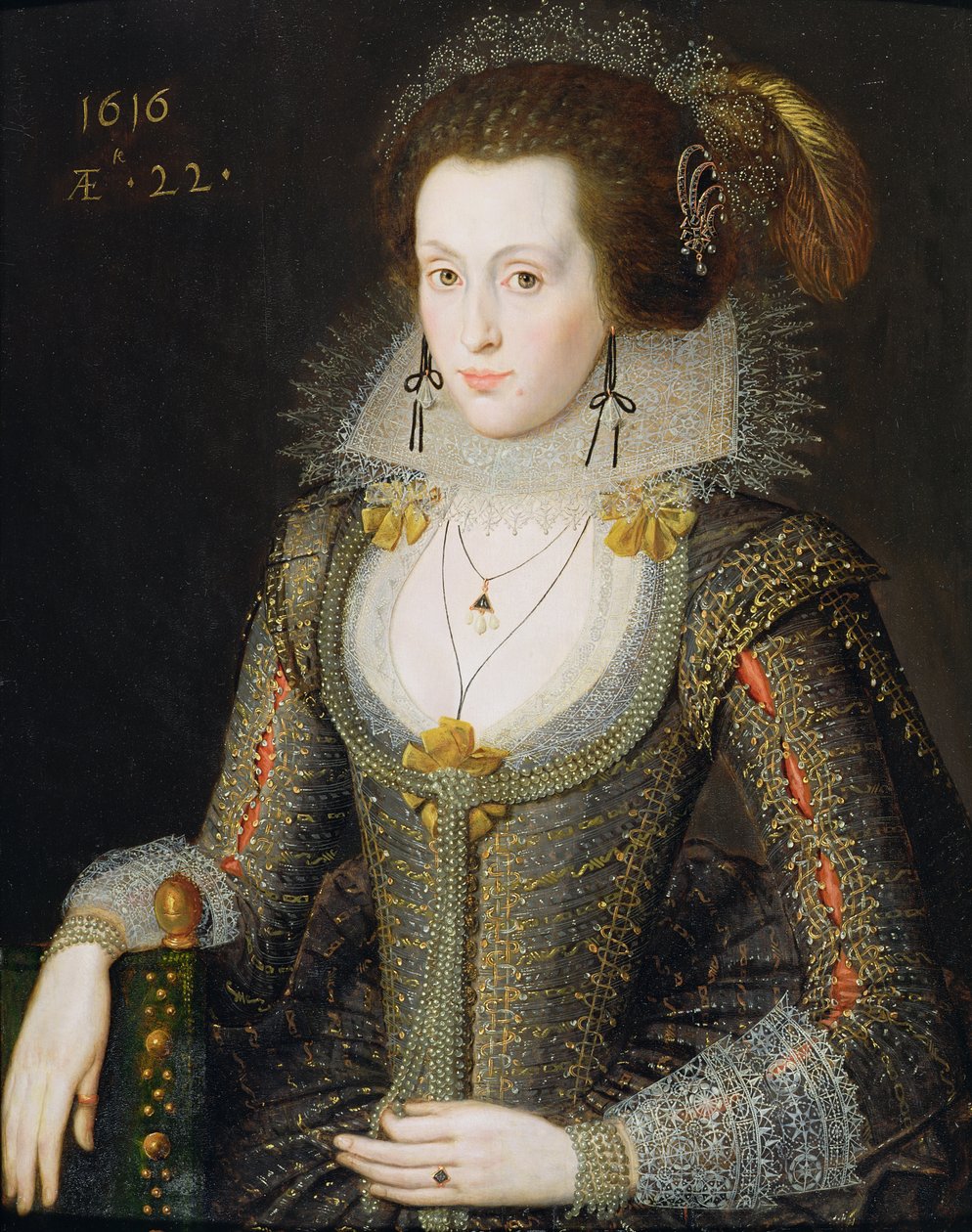 Elizabeth Poulett, 1616 de Robert Peake