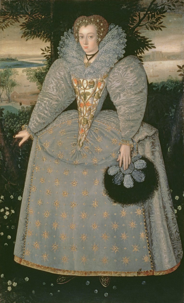 Retrato de Elizabeth Buxton (nee Kemp) c.1588-90 de Robert Peake