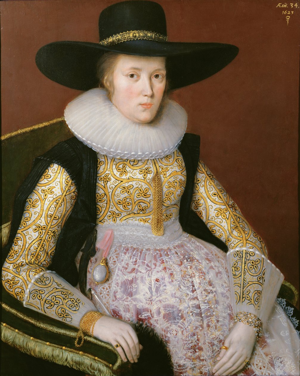 Senhora Desconhecida, 1623 de Robert Peake