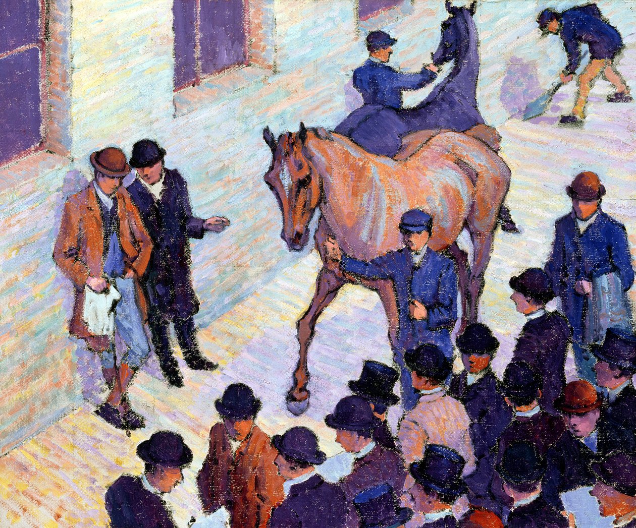 Uma venda em Tattersalls, 1911 de Robert Polhill Bevan