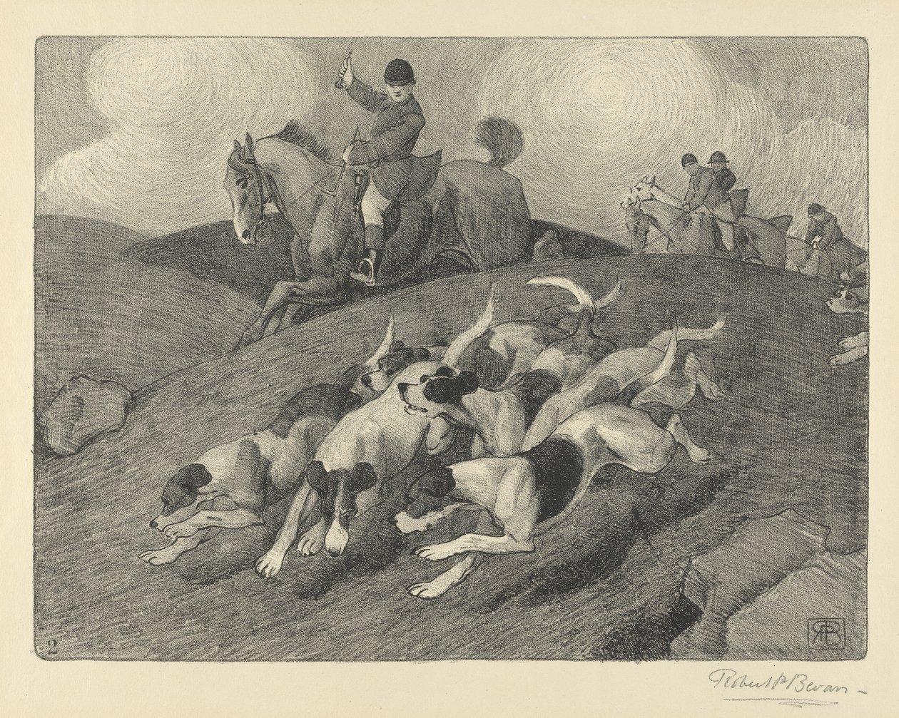 Encontrado (lápis, giz de cera e lavar no papel) de Robert Polhill Bevan