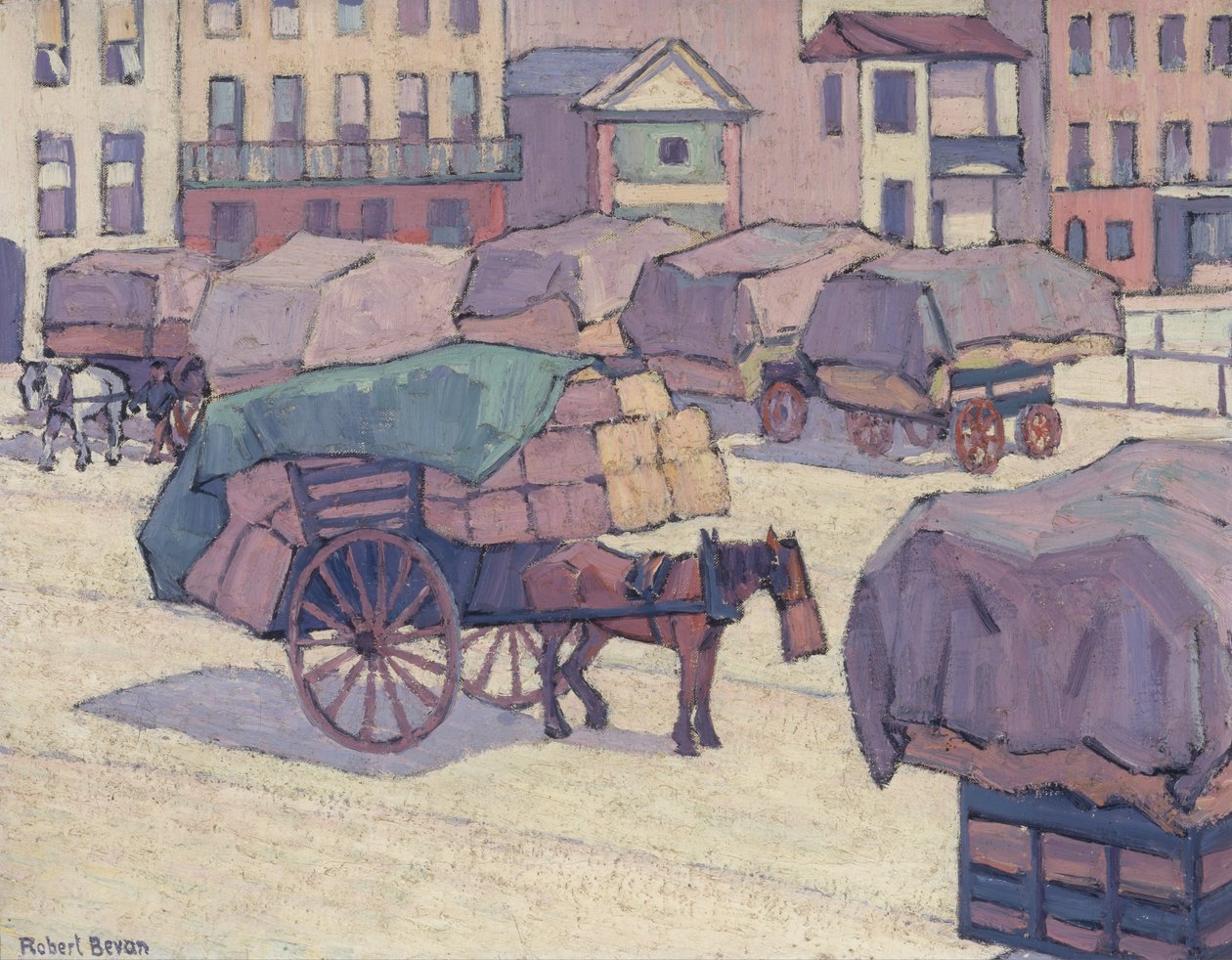 Carrinhos de feno, Cumberland Market de Robert Polhill Bevan
