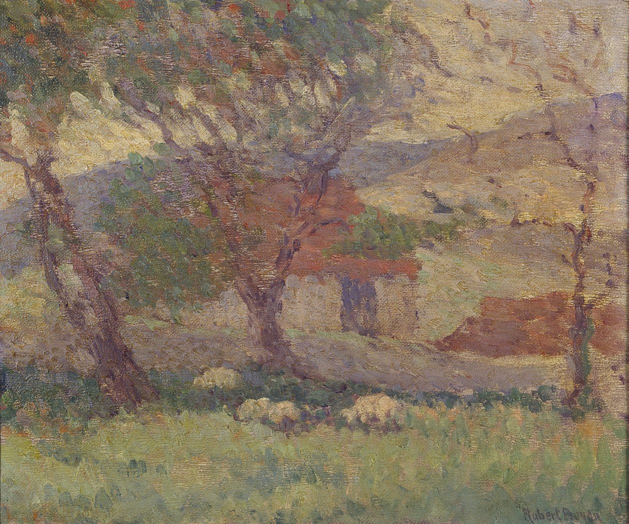Nos Downs perto de Lewes, 1906 de Robert Polhill Bevan