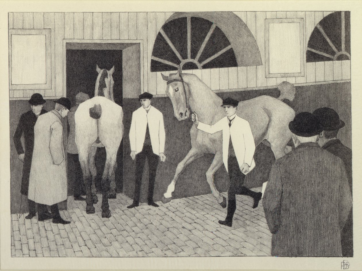 O Martelo de Cavalo (Barbican No. 1) 1920 de Robert Polhill Bevan