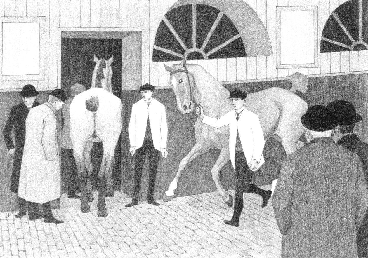 O Martelo de Cavalo (Barbican No.1) 1920 de Robert Polhill Bevan