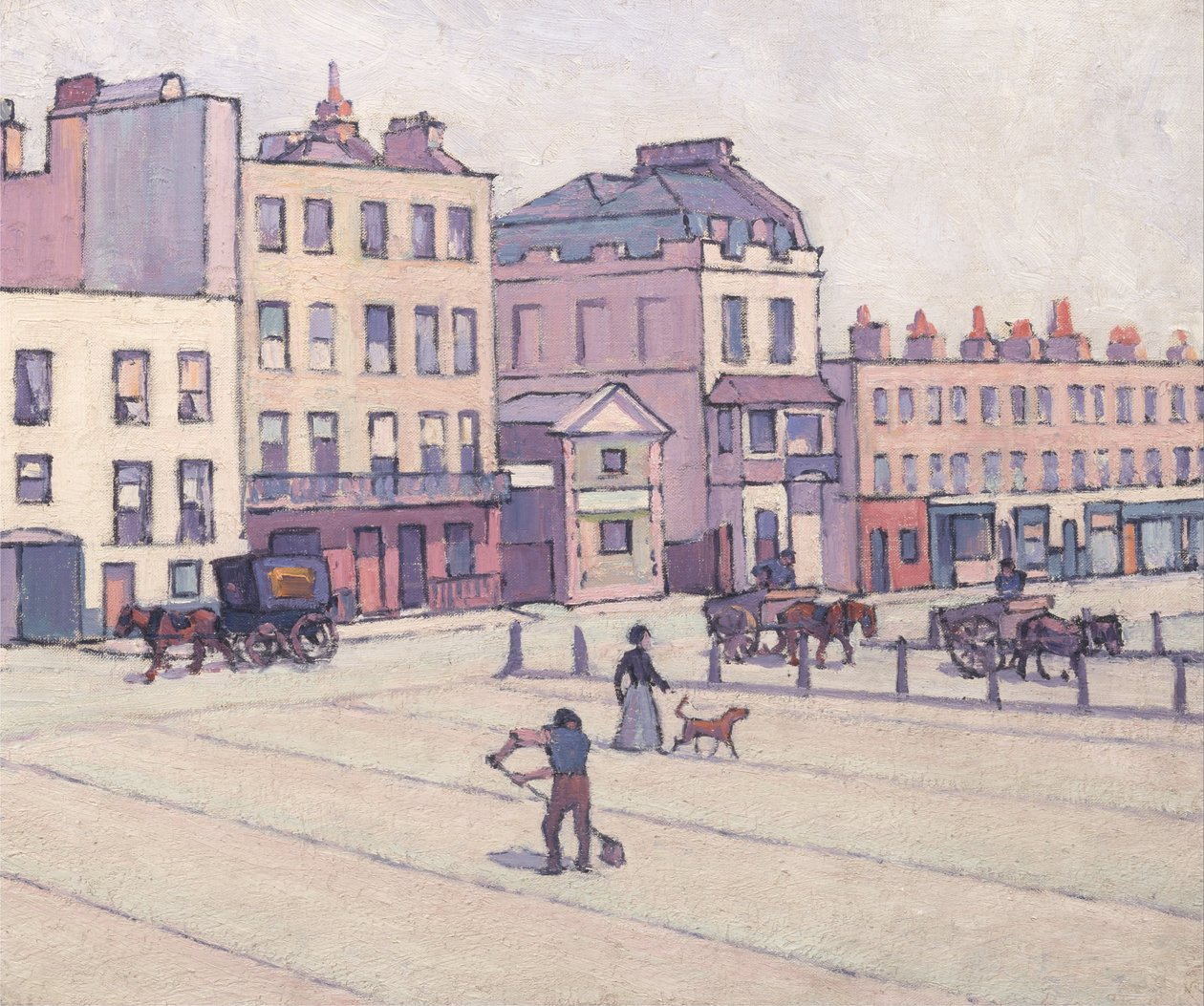 A casa da pesagem, mercado de Cumberland de Robert Polhill Bevan