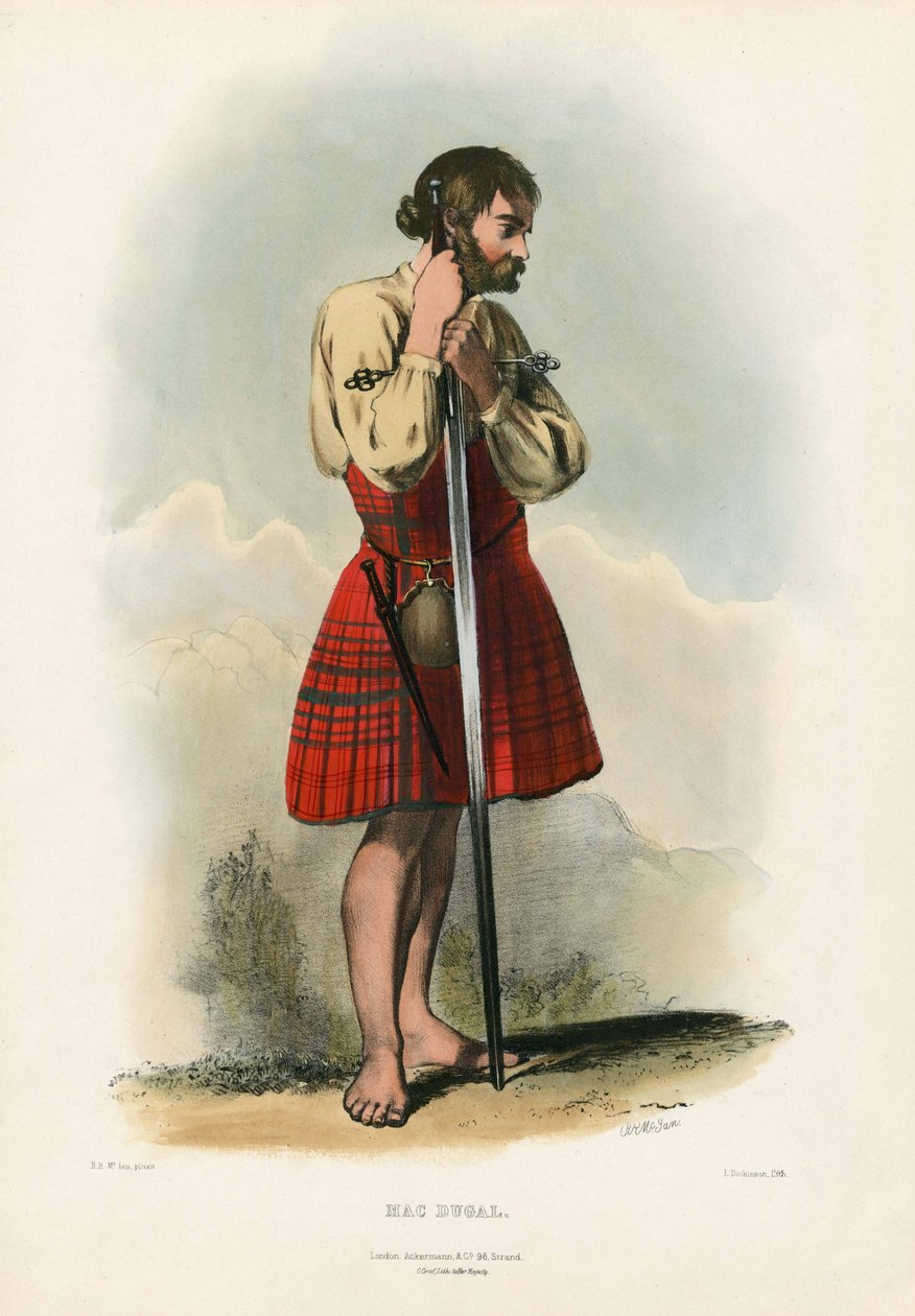 Mac Dugal, dos clãs das terras altas escocesas, pub.1845 de Robert Ronald McIan
