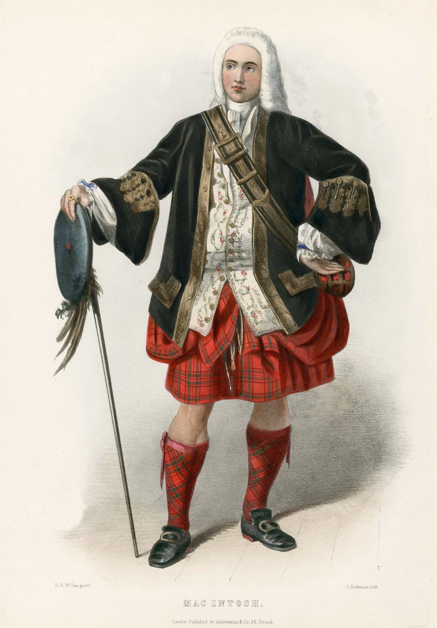 Mac Intoch, dos clãs das terras altas escocesas, pub.1845 de Robert Ronald McIan