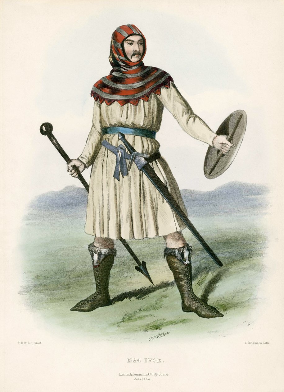 Mac Ivor, dos clãs das terras altas escocesas, pub.1845 de Robert Ronald McIan