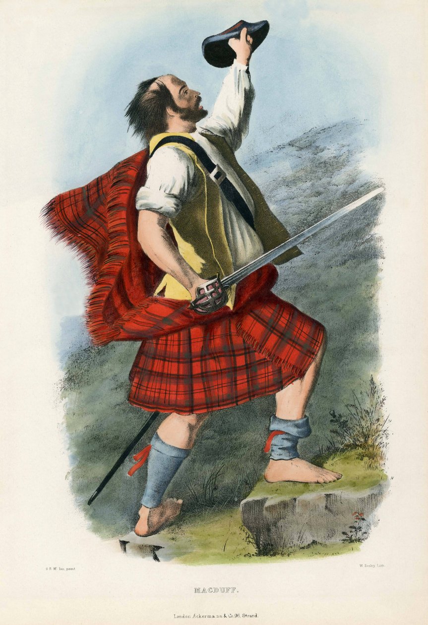 Macduff, dos clãs das terras altas escocesas, pub.1845 de Robert Ronald McIan