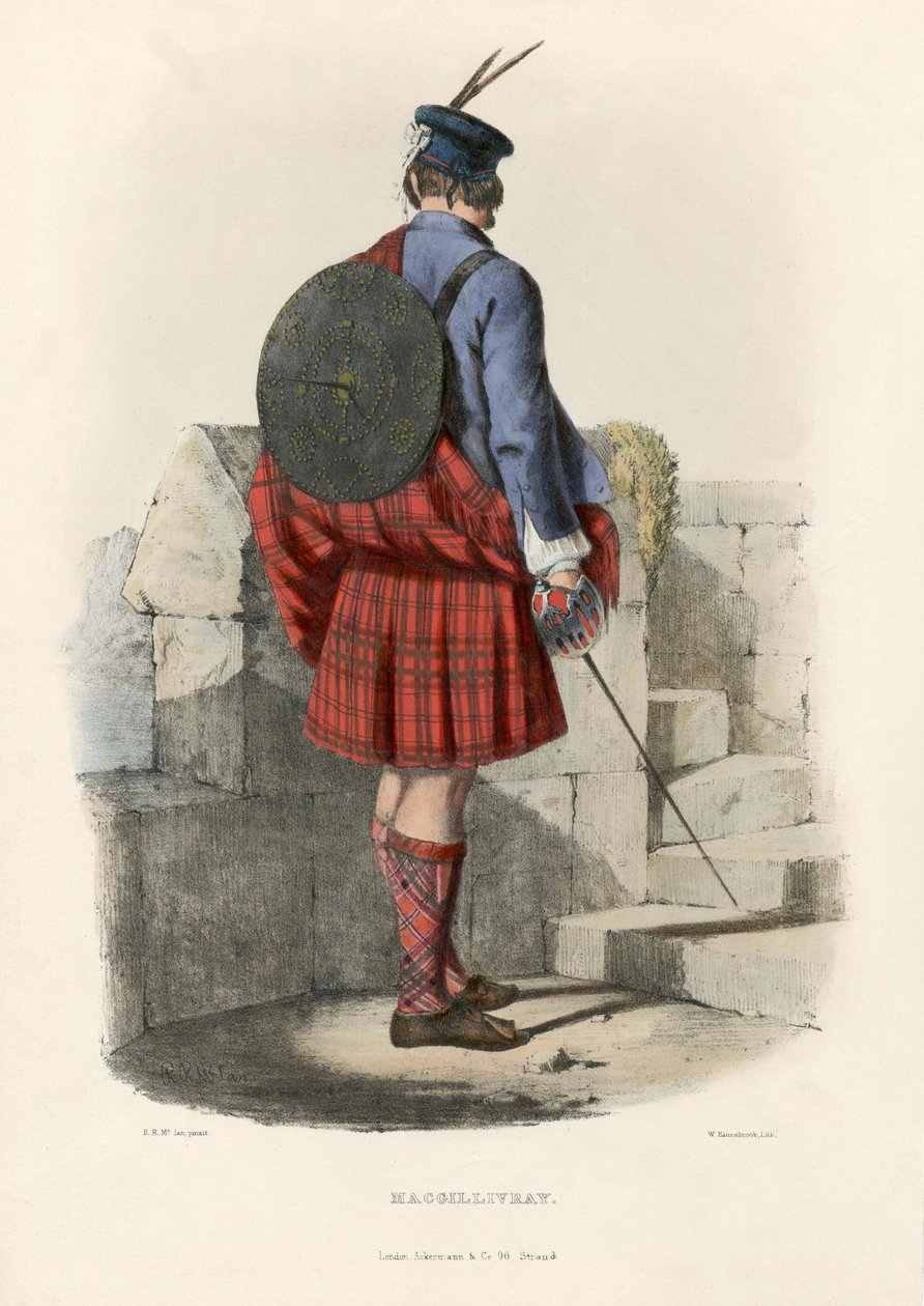 Macgillivray, dos clãs das terras altas escocesas, pub.1845 de Robert Ronald McIan