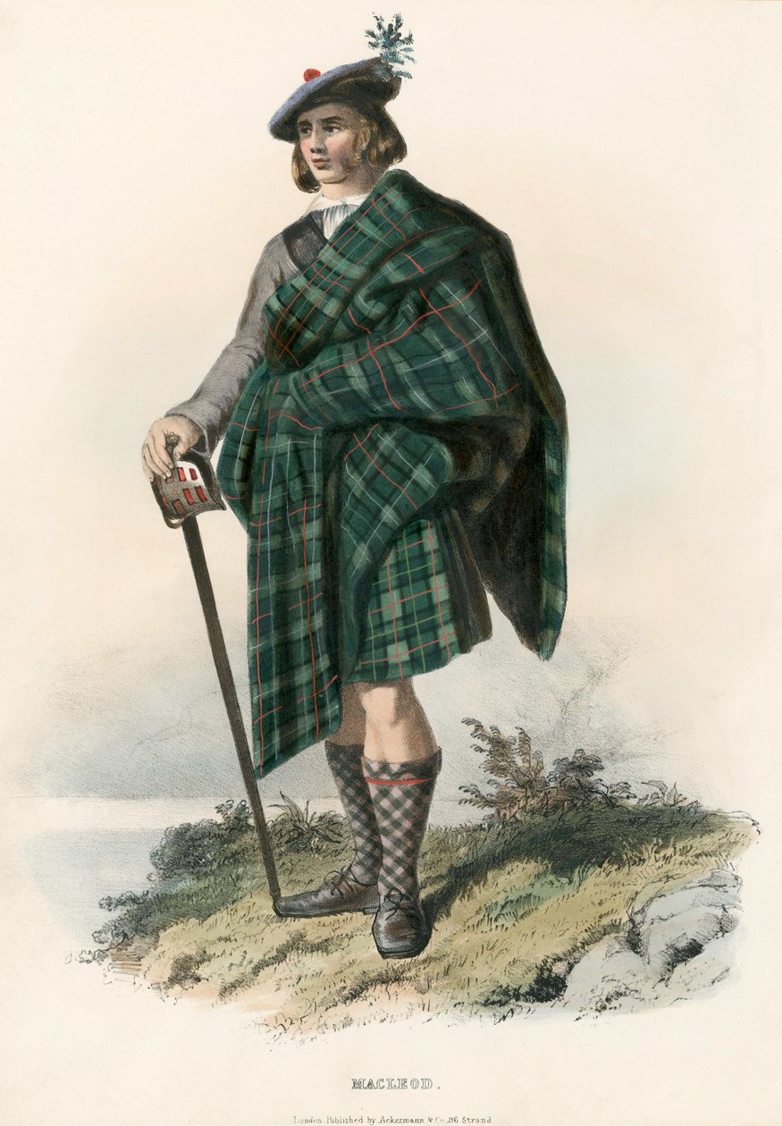 Macleod, dos clãs das terras altas escocesas, pub.1845 de Robert Ronald McIan