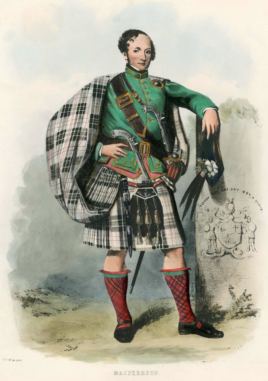 Macpherson, dos clãs das terras altas escocesas, pub.1845 de Robert Ronald McIan