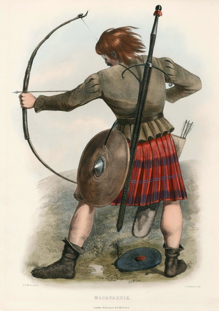 Macquarrie, dos clãs das terras altas escocesas, pub.1845 de Robert Ronald McIan