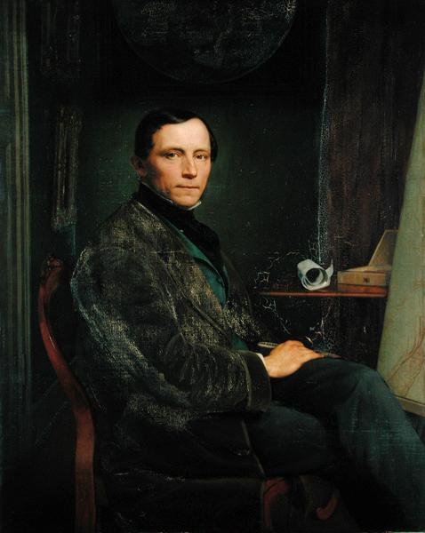 Auto-retrato, 1856 de Robert Schneider