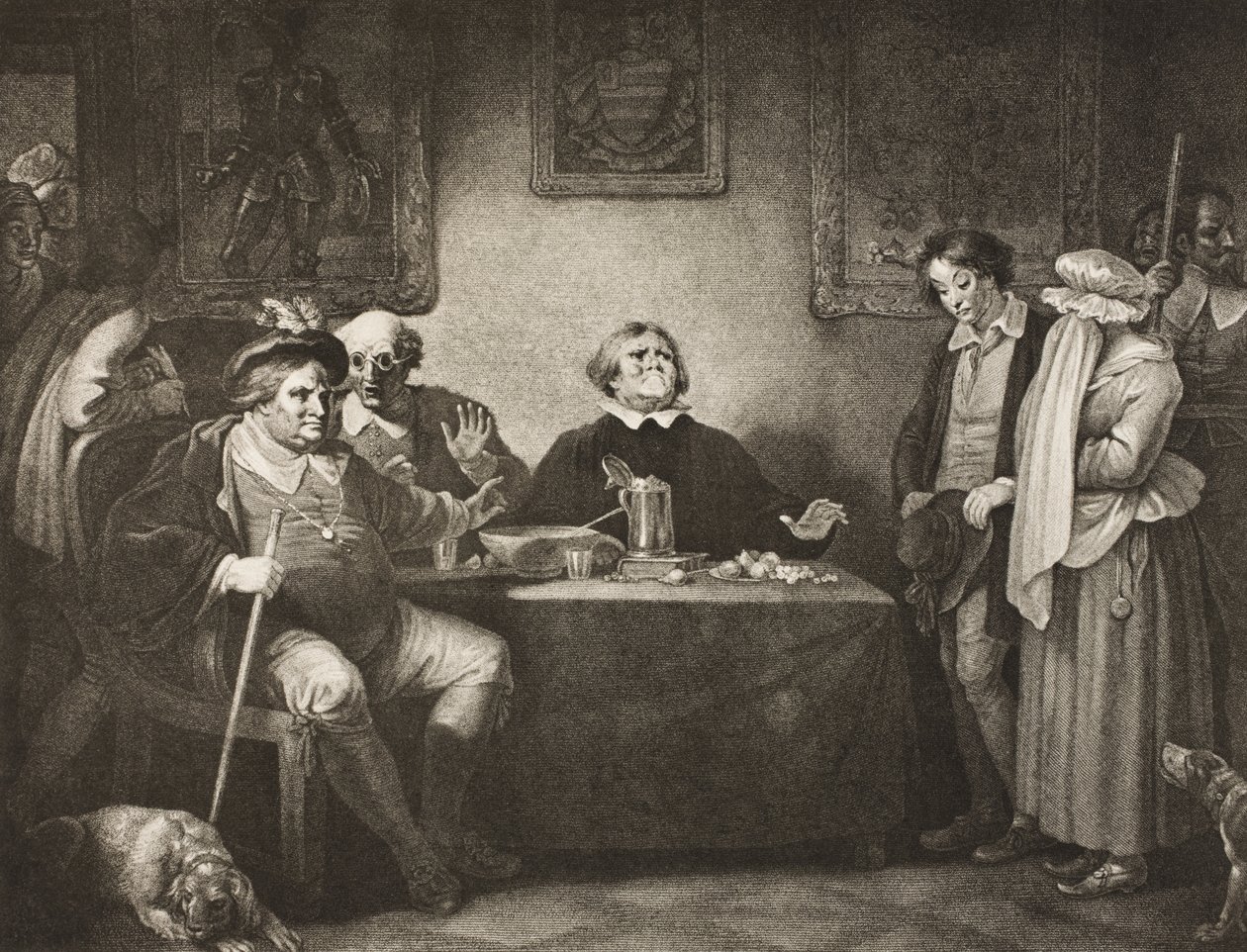 As Sete Idades do Homem, Quinta Era, Ato II, Cena VII, de &39;As You Like It&39;, de The Boydell Shakespeare Gallery, publicado no final do século XIX de Robert Smirke