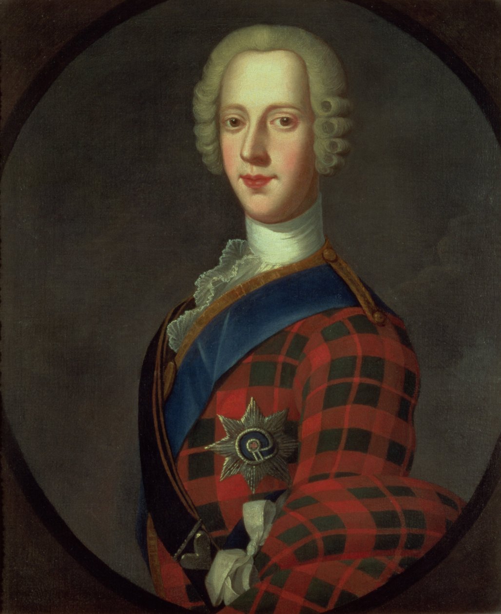Príncipe Charles Edward Stuart (Bonnie Prince Charlie, 1720-88) de Robert Strange
