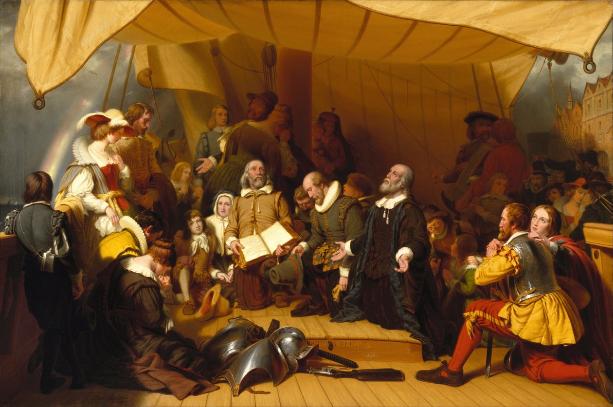 Embarque dos peregrinos de Robert Walter Weir