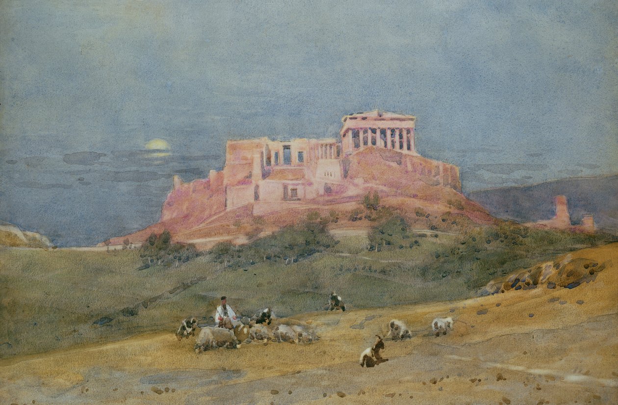 A Acrópole, c.1885 de Robert Weir Allan