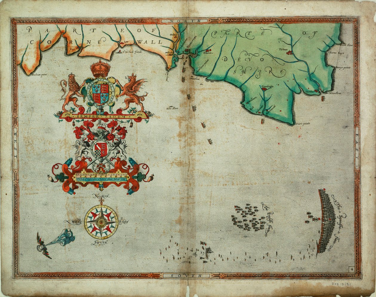 As frotas inglesa e espanhola em 1 e 2 de agosto de Robert (after) Adams