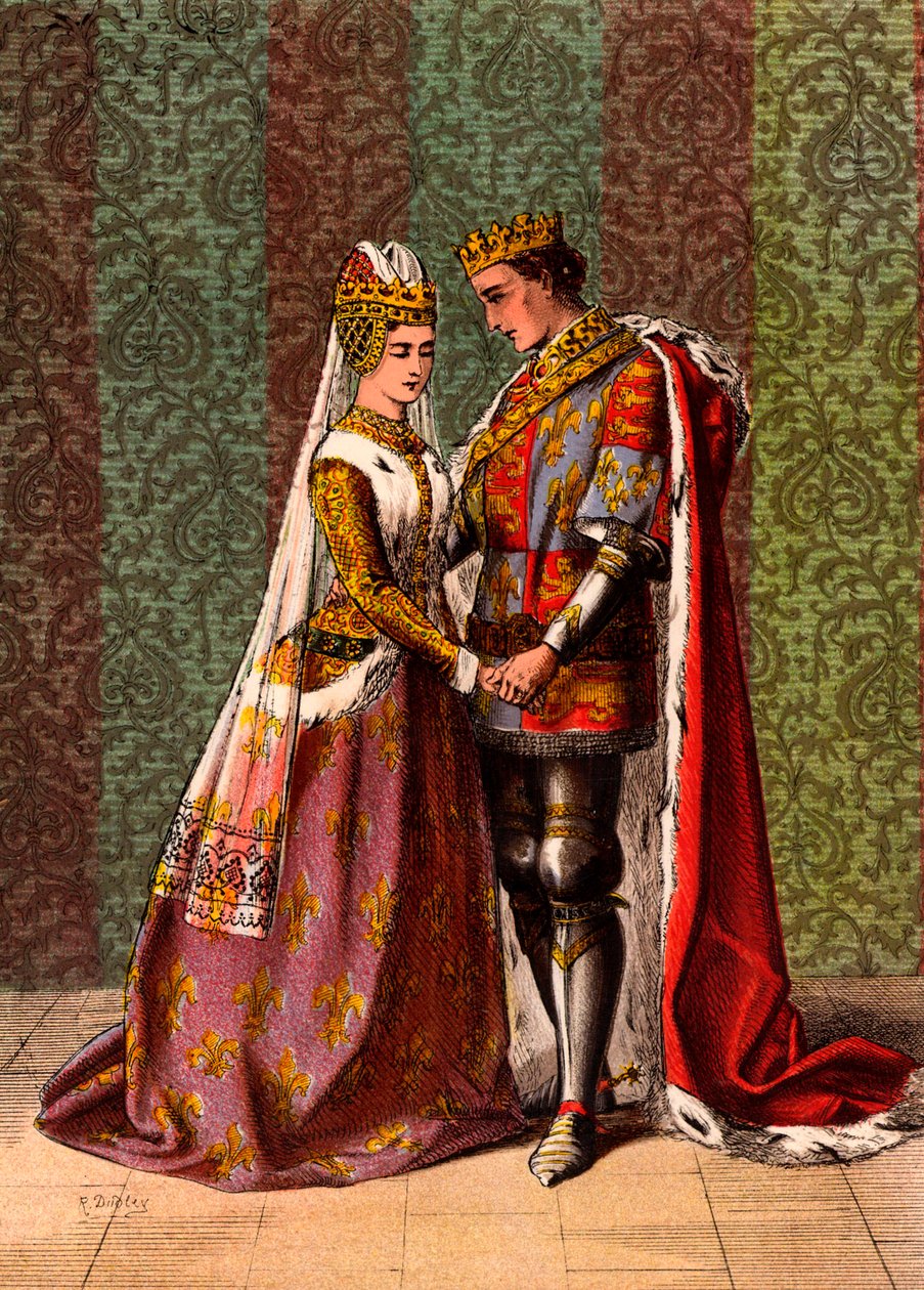 Henrique V, Rei de Inglaterra, cortejar Catarina de Valois, Acto V, Cena II, 