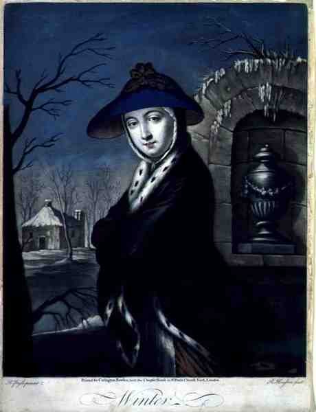 Winter, pub. by Carington Bowles (fl.1744-93) (gravação em mezzotint) (ver também 12559) de Robert (after) Pyle