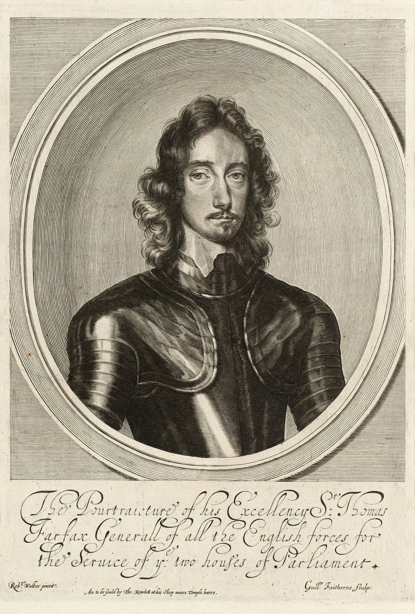 Sir Thomas Fairfax, c.1645 (gravura) de Robert (after) Walker