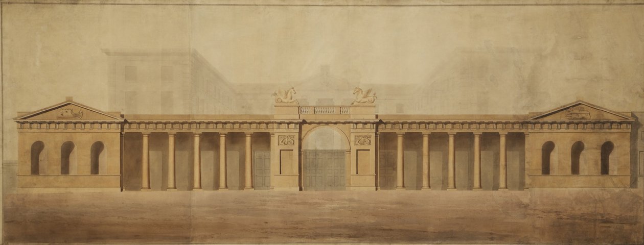 The Old Admiralty Screen, final do século XVIII. de Robert Adam