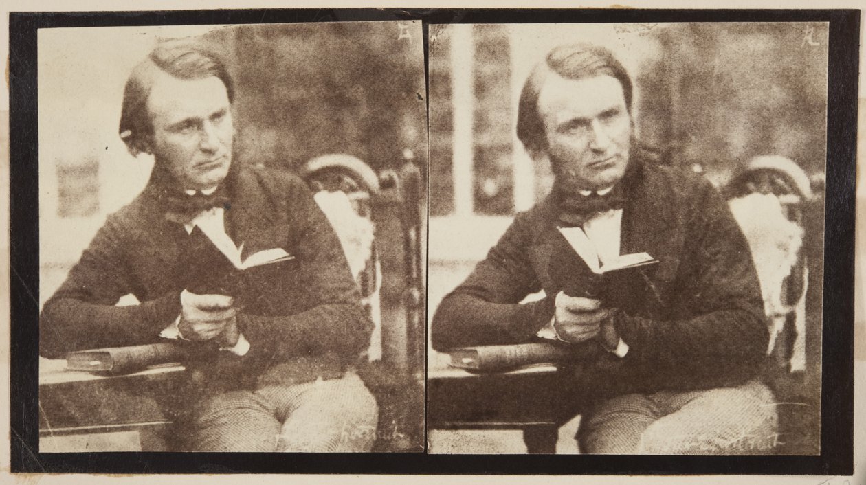 Retrato estereográfico do Dr. John Adamson de Robert Adamson