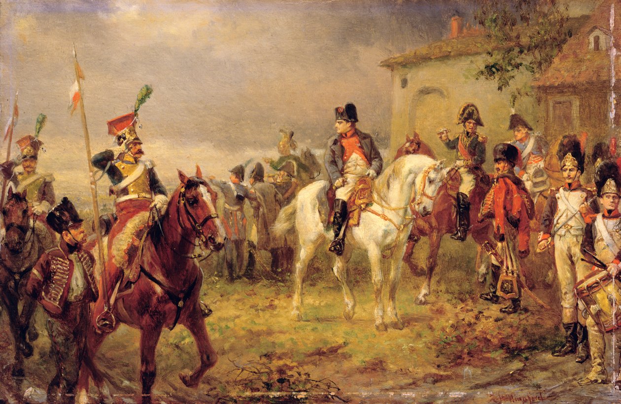 Notícias da Frente (óleo no painel) de Robert Alexander Hillingford