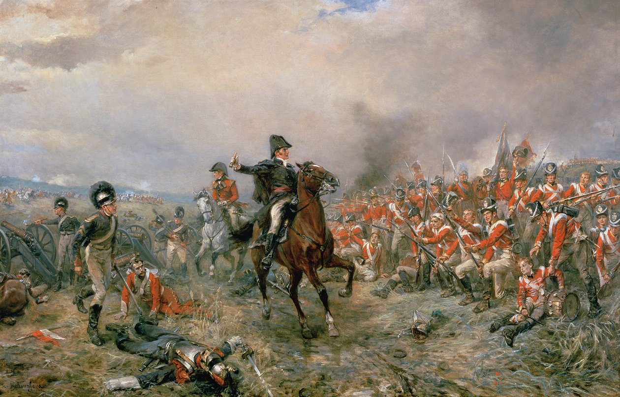 O duque de Wellington em Waterloo de Robert Alexander Hillingford