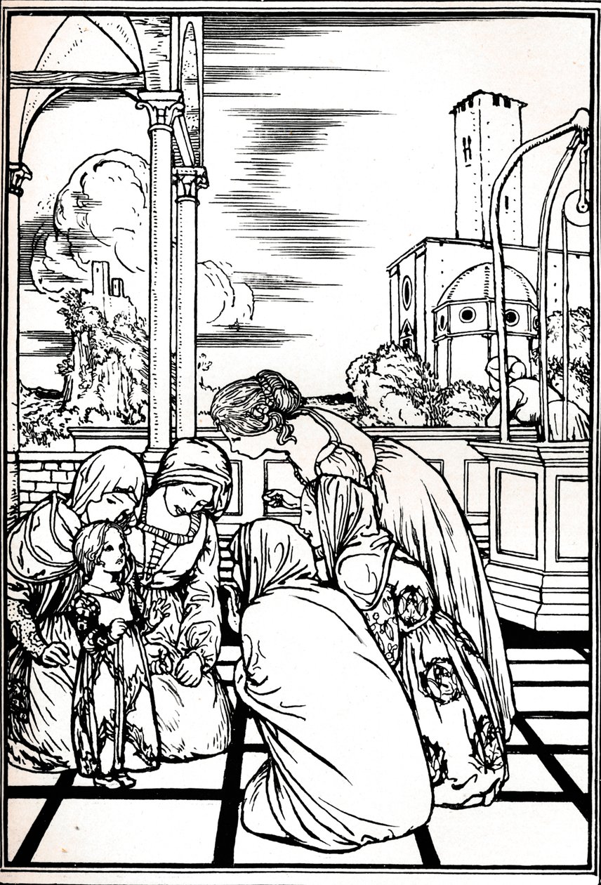 Uma ilustração de The Tempest, 1901 1901-1902 de Robert Anning Bell